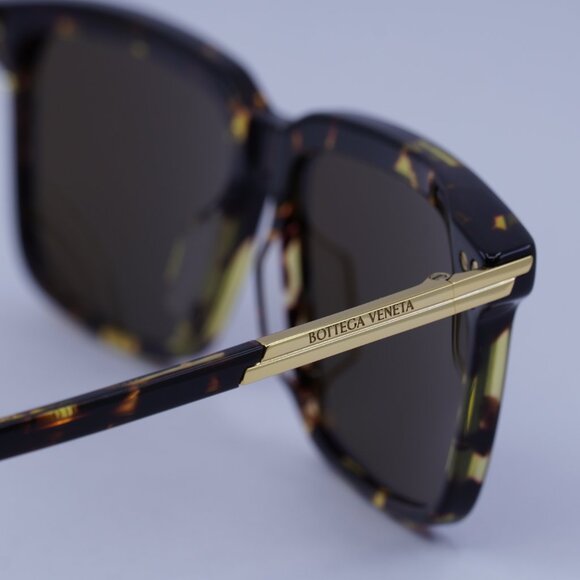 Bottega Veneta BV1261S 002 Sunglasses Havana Rectangle Frame, Brown Lenses - Picture 5 of 10